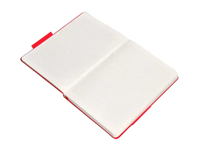Antartik Cuaderno A4 Tapa Dura Rojo, Hojas Cuadriculadas, 100 Hojas 80gr FSC