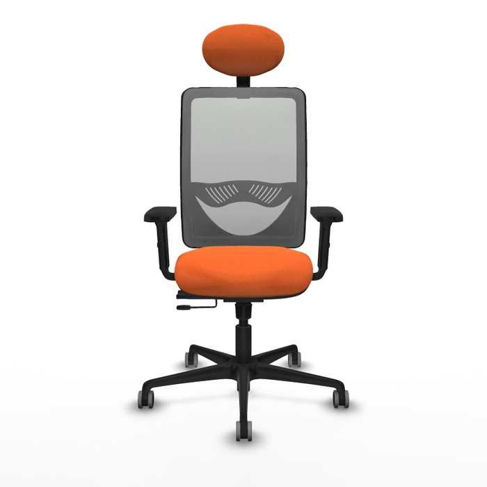 PIQUERAS Y CRESPO Silla de oficina Zulema Naranja y Gris