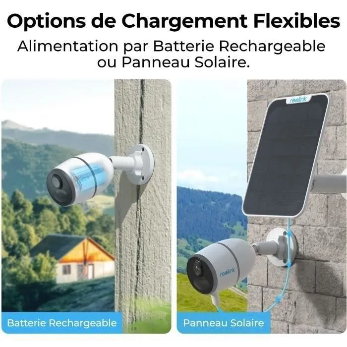 Reolink REO6976930225025 Cámara Exterior con Panel Solar Blanca