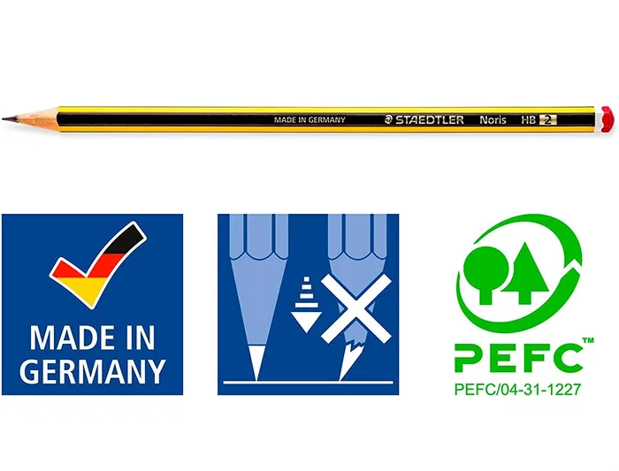 Staedtler Noris n.2 HB Lápices de Grafito Blister 10 Unidades