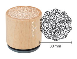 Woodies Sello de madera y caucho adorno 33x30mm