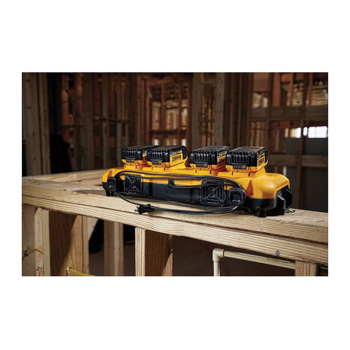 DEWALT DCB104-QW Cargador de Batería de Ión de Litio 12 Ah Amarillo 8 A para 4 Baterías