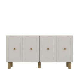 Hanah Home Consola Roble Zafiro, Blanco 150x75x32 cm