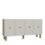 Hanah Home Consola Roble Zafiro, Blanco 150x75x32 cm