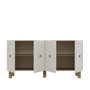 Hanah Home Consola Roble Zafiro, Blanco 150x75x32 cm