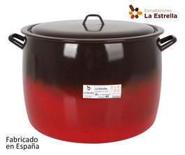 La Estrella Olla Abombada con Tapa 40 cm - 39.5 L