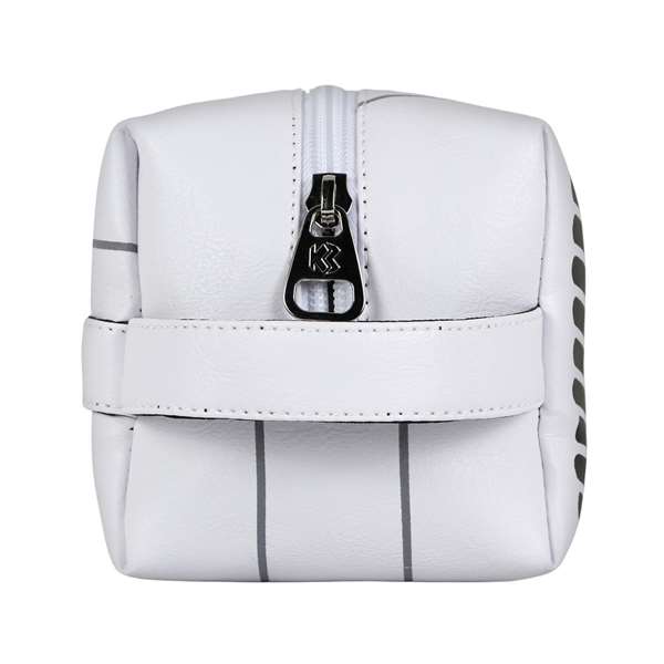 Karactermania Brick Plus Spaceship Neceser de Viaje con Compartimento con Cremallera, Forro Interior con Bolsillo y Asa Lateral, Blanco, 12x25x10 cm