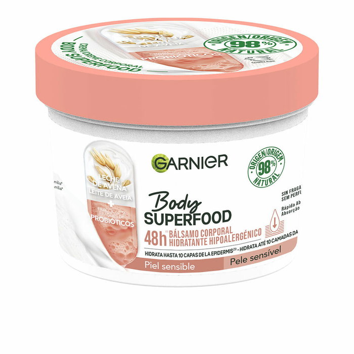 Garnier Body Superfood Bálsamo Corporal Hidratante Avena y Probióticos 380 ml Garnier Body Superfood Bálsamo Corporal Hidratante Avena y Probióticos 380 ml