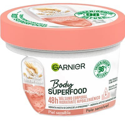 Garnier Body Superfood Bálsamo Corporal Hidratante Avena y Probióticos 380 ml Garnier Body Superfood Bálsamo Corporal Hidratante Avena y Probióticos 380 ml