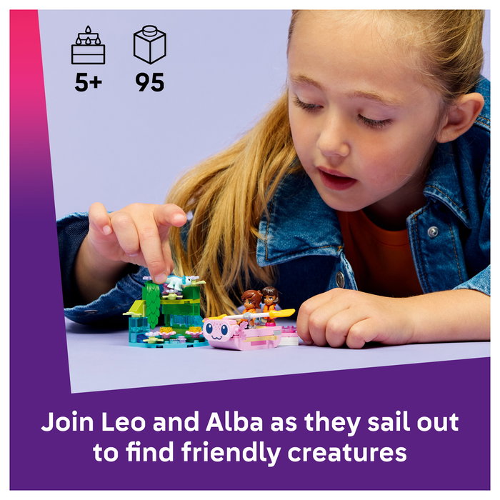 Lego Friends Aventuras en el Barco-Ajolote 42681