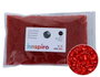 Innspiro Rocalla de Vidrio Redonda Plateado Rojo 2,3 mm 500 g