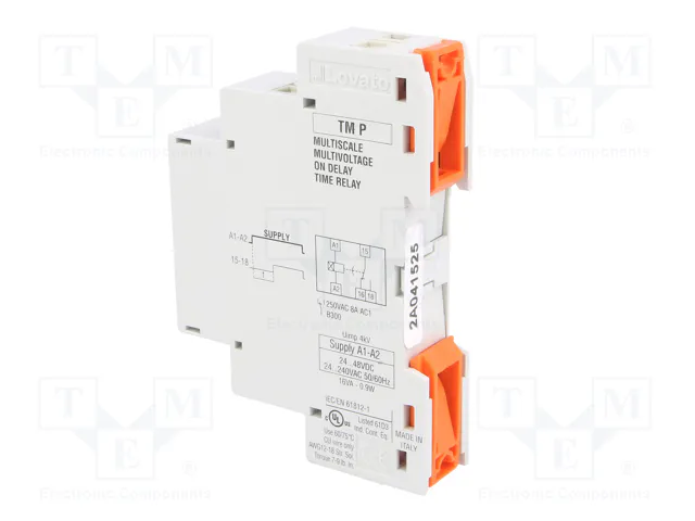 LOVATO ELECTRIC Relé de tiempo TM 1÷10 días SPDT 250VAC/8A 24÷240VAC