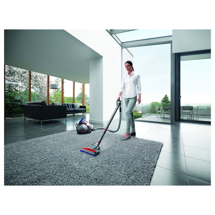 Dyson Big Ball Parquet 2 Aspiradora Cilíndrica 600W 1.5L Sin Bolsa para Suelo Duro y Alfombra - Plata/Violeta