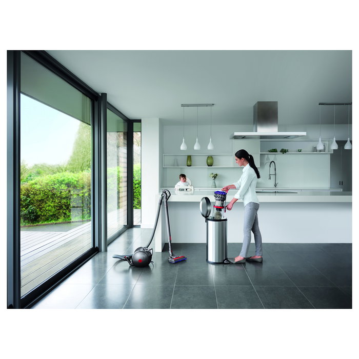 Dyson Big Ball Parquet 2 Aspiradora Cilíndrica 600W 1.5L Sin Bolsa para Suelo Duro y Alfombra - Plata/Violeta