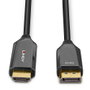 LINDY Adaptador de Cable DisplayPort a HDMI 1 m (40930) - HDMI 2.1, DisplayPort 1.4, 48 Gbit/s, 4K 60Hz, Hasta 10 Bits