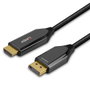 LINDY Adaptador de Cable DisplayPort a HDMI 1 m (40930) - HDMI 2.1, DisplayPort 1.4, 48 Gbit/s, 4K 60Hz, Hasta 10 Bits