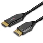 Lindy 40930 Adaptador de Cable DisplayPort a HDMI 1.4 a HDMI 2.1, 1 m, 48 Gbit/s, Negro