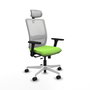 PIQUERAS Y CRESPO Silla de oficina Haches con mecanismo Sincro/Traslack Pistacho/Blanco