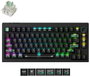 Keychron L5W-W1 Lemokey Magnetic Cyber Teclado Mecánico Gaming Inalámbrico 81 Teclas RGB Negro Layout Polaco