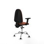 PIQUERAS Y CRESPO Silla de oficina Aýna con mecanismo Asincro y Tela Marrón