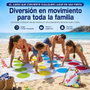 JugaToys Toalla Juego Twister con mochila y ruleta impermeable 100x100cm Multicolor