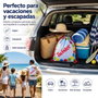 JugaToys Toalla Juego Twister con mochila y ruleta impermeable 100x100cm Multicolor