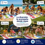 JugaToys Toalla Juego Twister con mochila y ruleta impermeable 100x100cm Multicolor