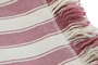 DKD Home Decor Plaid Rosa Crudo 250 x 150 cm Algodon Reciclado Poliester Hecho a Mano