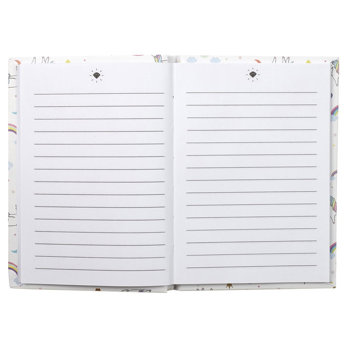 Jeux 2 momes Licorne Accesorios Papelería Infantil con Libreta, Bloc, Goma, Bolígrafo, Sacapuntas y Regla