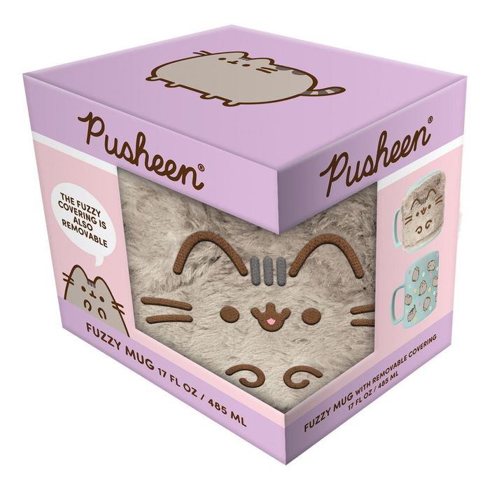 Pyramid Taza funda de peluche Pusheen 440ml Cerámica con funda de Nylon