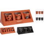 Basics Velas Aromáticas Halloween Colores Surtidos 3 uds con Vaso de Cristal Decorado