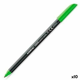Edding Rotulador 1200 Verde Claro Punta Redonda (Set de 10)