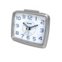 SAMI Despertador Digital Sami Grande Cuadrado Silencioso Luz Azul Plata Oscuro