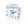 SAMI Despertador Digital Sami Grande Cuadrado Silencioso Luz Azul Plata Oscuro