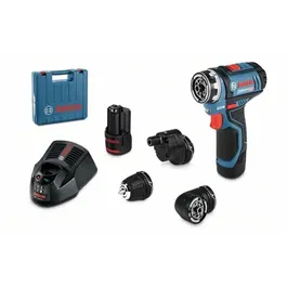 Bosch Professional GSR 12V-15 FC Taladro Atornillador Inalámbrico 12V, 2 Baterías 2,0Ah, Cargador GAL 1230 CC Flexiclic