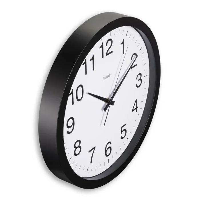 Hama Reloj de Pared Aruba Negro y Blanco 40 cm