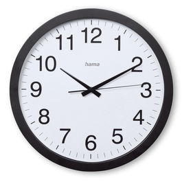 HAMA Reloj de Pared Aruba, Negro