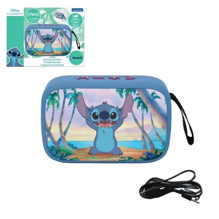 LEXIBOOK Altavoz Portátil Bluetooth Stitch con Acabado de Tela LEXIBOOK Altavoz Portátil Bluetooth Stitch con Acabado de Tela