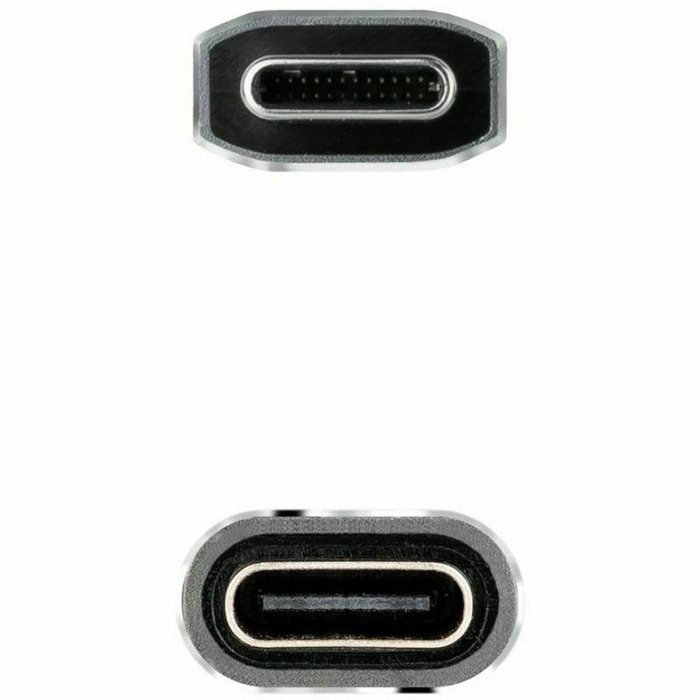 Nanocable Cable Prolongador USB-C 3.2 Gen2x2 20Gbps 100W 1m Negro