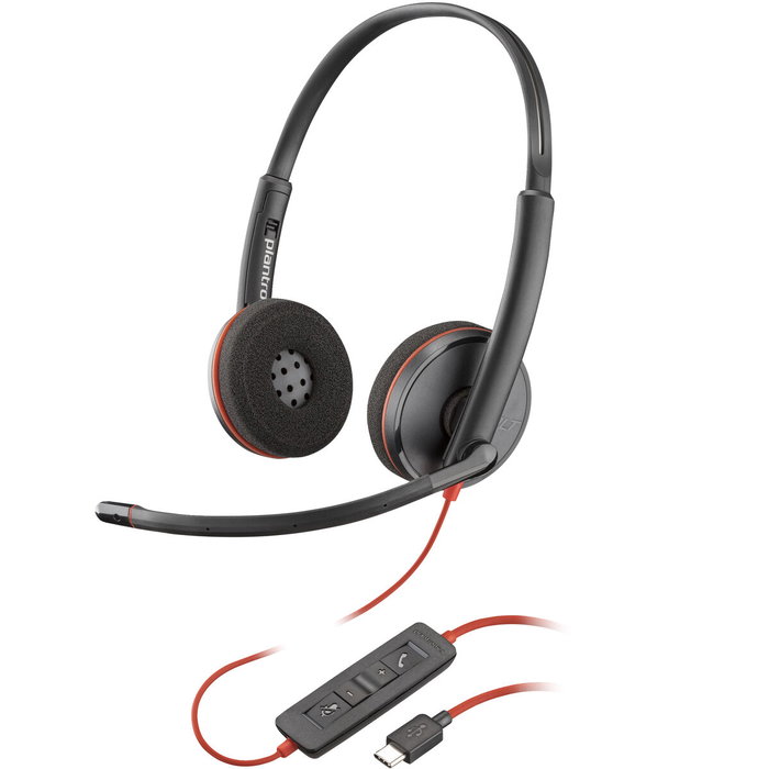 HP Poly Blackwire 3220 Auriculares Estéreo USB-C con Adaptador USB-A HP Poly Blackwire 3220 Auriculares Estéreo USB-C con Adaptador USB-A