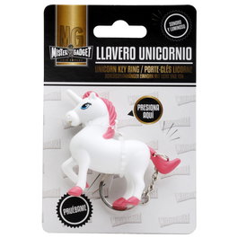 Mister Gadget Llavero Unicornio Licorne Con Luz y Sonido 7x2x6 cm