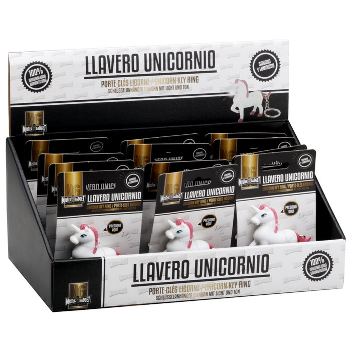 Mister Gadget Llavero Unicornio Licorne Con Luz y Sonido 7x2x6 cm