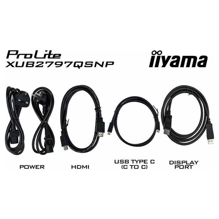 iiyama ProLite XUB2797QSNP-B1 27 pulg. WQHD IPS 100 Hz Negro iiyama ProLite XUB2797QSNP-B1 27 pulg. WQHD IPS 100 Hz Negro