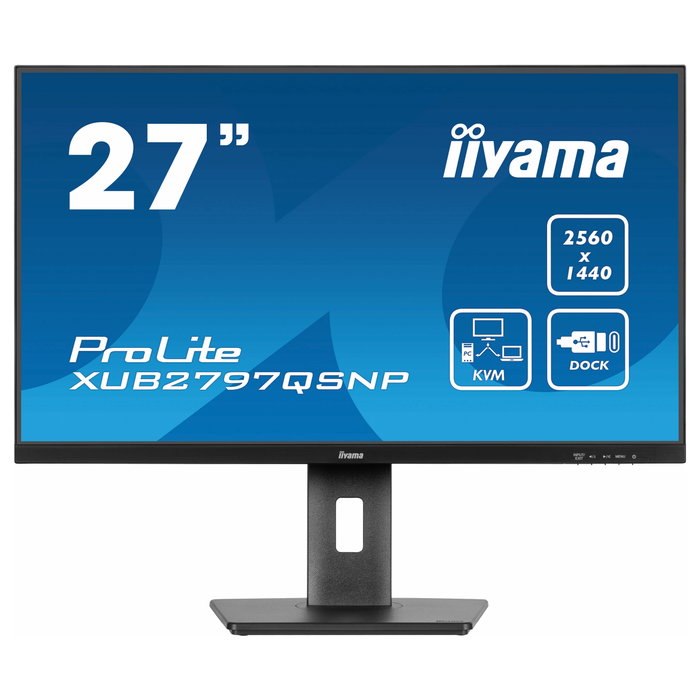 iiyama ProLite XUB2797QSNP-B1 27 pulg. WQHD IPS 100 Hz Negro iiyama ProLite XUB2797QSNP-B1 27 pulg. WQHD IPS 100 Hz Negro