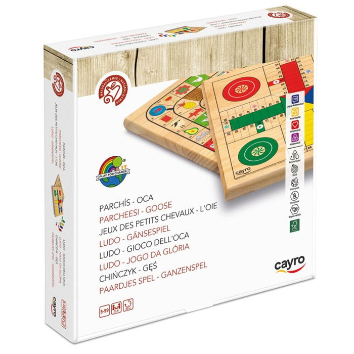 Cayro Juego Parchis - Oca de Madera Cayro Juego Parchis - Oca de Madera