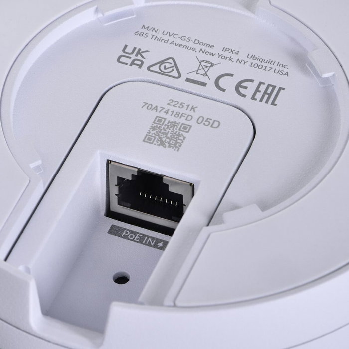 Ubiquiti UVC-G5-Dome Cámara de Seguridad IP 2K HD Blanca