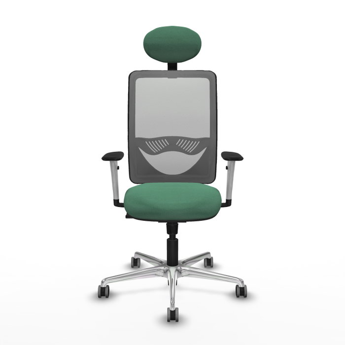 PIQUERAS Y CRESPO Silla de oficina Zulema con Mecanismo Sincro Verde esmeralda y Gris PIQUERAS Y CRESPO Silla de oficina Zulema con Mecanismo Sincro Verde esmeralda y Gris