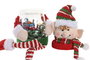 DKD Home Decor Figura Navidad Tradicional Elfo Multicolor Poliester Pe 15 x 46 x 15 cm (6 Unidades)