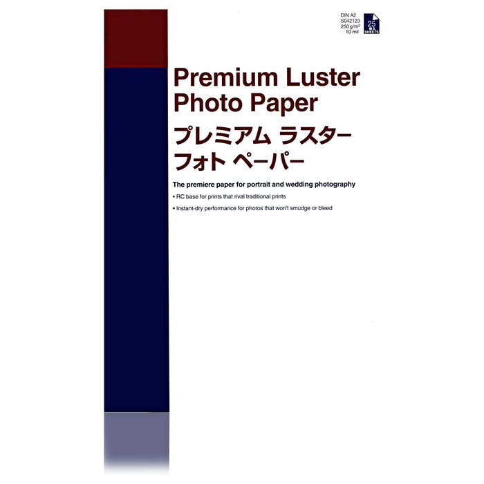Epson Papel Fotográfico Premium Luster A3+ 100 Hojas, 250 g/m², Brillo, Blanco, para SureColor y Stylus Pro