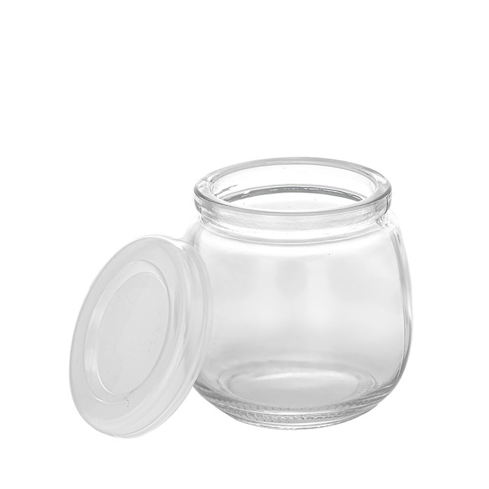 Inde Tarro Vidrio Postre 200 ml Tapa Plástica Mediterraneo (24 Unidades)